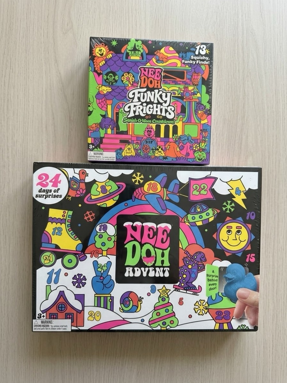 🎃🎄 NeeDoh Holiday Bundle - Funky Frights Squish O’ Ween + Advent Calendar 🎄🎃